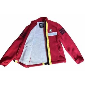 Billionaire Boys Club Jacket Men's Medium BBC Red Windchill Sherpa Lined Jacket